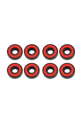 Lemestar 8 Adet Hibrit Seramik Kayar Rulem, Kaykay Tekerlekleri İçin Yüksek Hızlı, Yüksek Sıcaklığa Dayanıklı, Çift Taraflı Korumalı 8x22x7mm