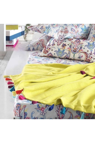 Iyi Geceler Istanbul Up Style Çift Kişilik Pike Takımı Sarı