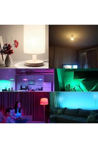 Korçam Uzaktan Kumandalı 10w E27 Duy Rgb Led Ampul