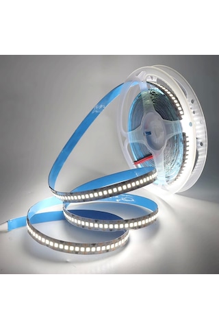 12 Volt 2835 Smd 240 Led 10mm 6500k Beyaz Işık İç Mekan 5 Metre Şerit Led 5 METRE