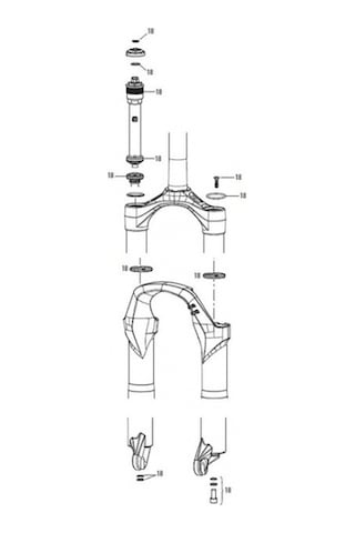 Rockshox Tora Tk - Xc32 Servis Kiti 11.4015.485.000 Siyah - Kırmızı