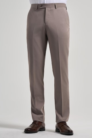 İmza Sütlü Kahverengi Esnek Yandan Cepli Comfort Fit Classic Pantolon 1003250159 Sütlü Kahverengi