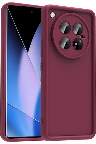 İnfinix Zero 40 5g Kılıf Kamera Korumalı Tchs Ananas Kapak - Mürdüm Mürdüm