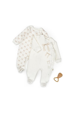 Babycosy Organic Wear Bebek 2li Tulum %100 Organik Pamuk , Bebek - Yenidoğan- Csy8147 Taş