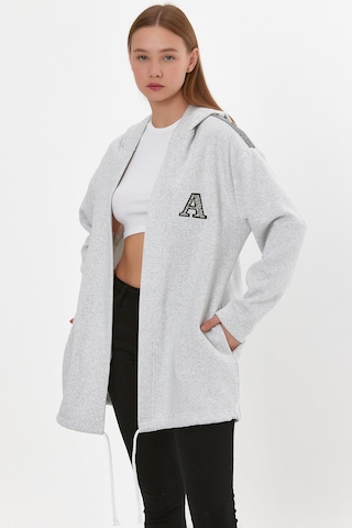Alexander Gardi Alexandergardı Kapüşonlu Omuz Detaylı Uzun Hırka B22-30305 001