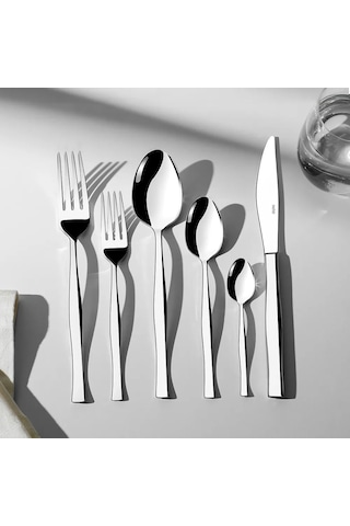 Nehir Zarif Sade 6 Kişilik 36 Parça Çatal Kaşık Bıçak Takımı