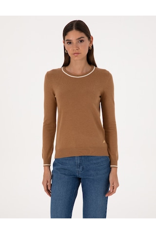 Pierre Cardin Kadın Camel Kazak /triko 50315910-vr015 Camel