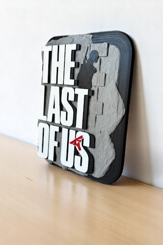 The Last Of Us 3d Duvar Dekoru 17.5 Cm Yüksekliginde Logo Figür Premium Koleksiyon Parça 17.5 Cm
