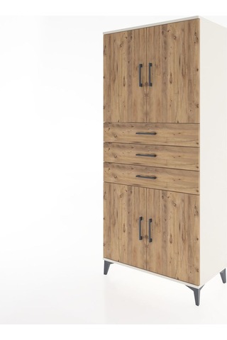 Hyperion Dolap 3 Raflı 3 Çekmeceli 4 Kapaklı 88x44x195 Aytaşı... Aytaşı