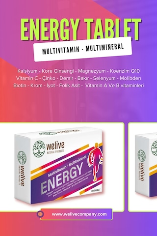 Multivitamin, Multimineral Tablet Energy Tablet