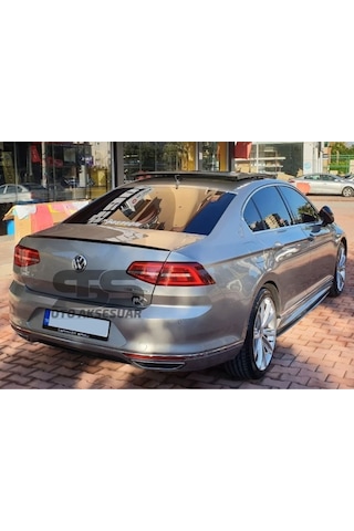 Sts Oto Aksesuar Passat B8 8.5 Bagaj Üstü Çıtası Spoiler Parlak Siyah (Piano Black)