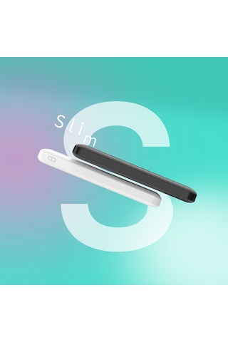 Hızlı Şarj Destekli 10000 Mah Powerbank Akıllı Koruma, Micro Ve Çift Usb, Led Durum Göstergesi Siyah Siyah