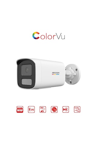 Ds-2cd1t47g2h-lıuf/sl - 4mp Colorvu + Smart Hybrid Light Bullet Network Kamera