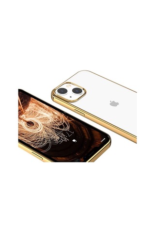 Apple Uyumlu iPhone 13 Mini Kılıf Zore Pixel Kapak Gold