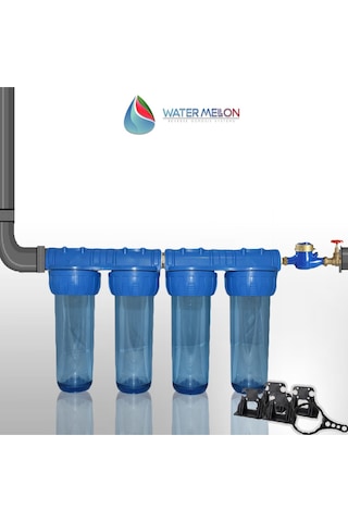 Daire Bina Sayaç Girişi 4 Aşama Su Arıtma Cihazı Kireç ,tortu , Koku Önleyici Yumuşatma Sistemi .