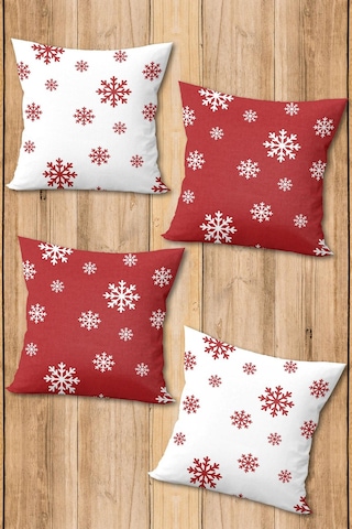 Dijital Baskılı Yumuşak Dokulu 4 Lü Kırlent Kılıfı Takımı 43x43 Cm Krl0051 Renkli