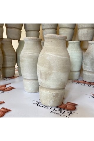 9'lu Testi Kebabı Testisi Alttan Kırmalı 22 Cm Gri