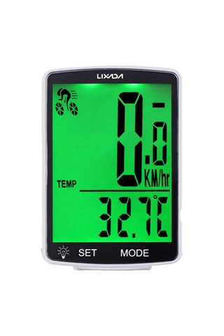 Lıxada Bisiklet Bilgisayarı 2,8 İnç Ekran Modeli: Ya100-a Beyaz Kabuk Yeşil Işık Beyaz