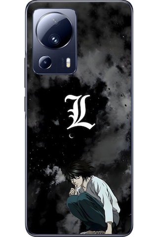 Xiaomi Mi 13 Lite Uyumlu Şeffaf Kılıf Death Note 2 Tasarımlı