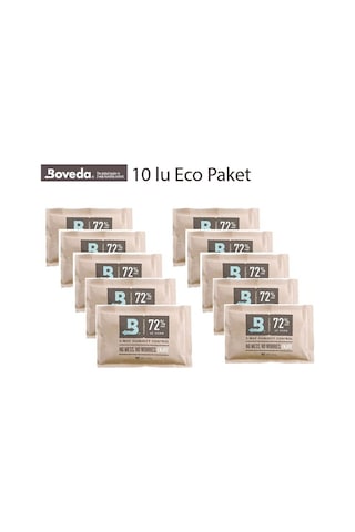 Boveda 72 60 G Humidor Puro Kutusu Nemlendirici 10lu Eco Paket