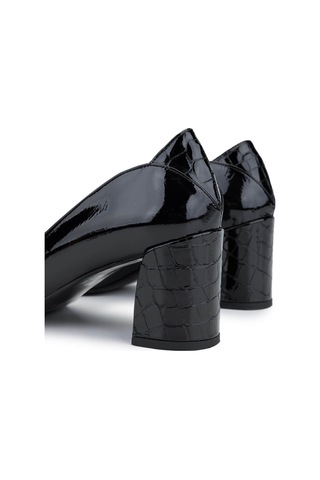 Relax Anatomic Kadın Hakiki Deri Siyah Comfort Ayakkabı 611 H61019 Bn Ayk Y25 Black Crc/black Vrnc Siyah