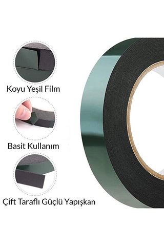 Çift Taraflı Eva Köpük Bant 5mmx10mt 3adet