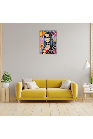 Mona Lisa Pop Art Ahşap Poster 20x28 Cm