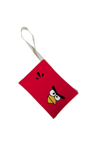 Unisex Angry Birds Desenli Portföy Clutch Çanta Çok Renkli