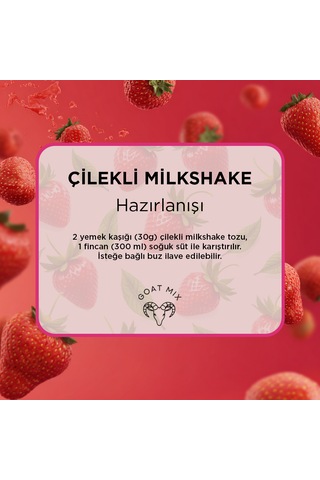 Çilekli Milkshake 1000 Gr. 1 KG