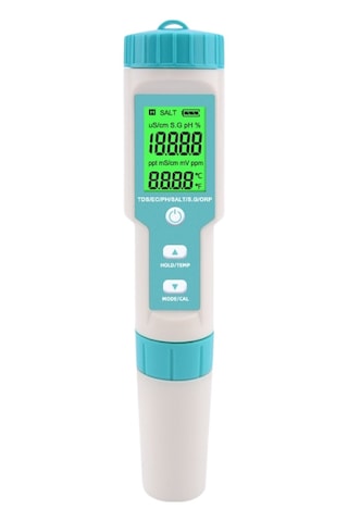7in1 PH/TDS/EC/ORP/Deniz Suyu Ağırlık/Tuzluluk/Sıcaklık PH Ölçer