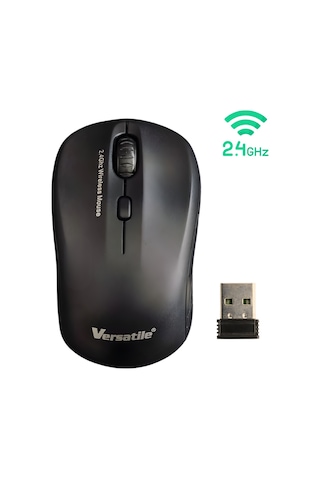 Versatile Kablosuz Optik Mouse - 2.4 Ghz Nano Alıcılı - Ergonomik Ofis Ve Ev Mouse -