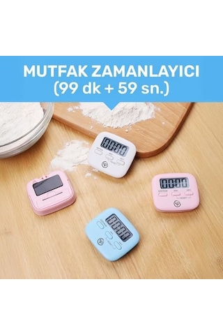 Npt05m Mutfak,ders,yemek İçin 99:59dk Dijital Alarm Kronometre,pomodoro Öğrenci Motivasyon Saati