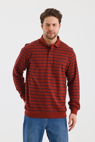 Alexander Gardi Alexandergardı Polo Yaka Çizgili Regular Fit Sweatshırt Wk25214 001