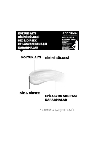 Zederma Beyazlatıcı Kararma Karşıtı Premium Krem 50 Ml