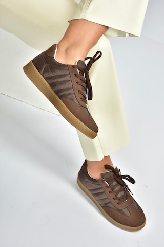 Fox Shoes V820104404 Kahverengi Kumaş Spor Ayakkabı Sneakers Kahverengi