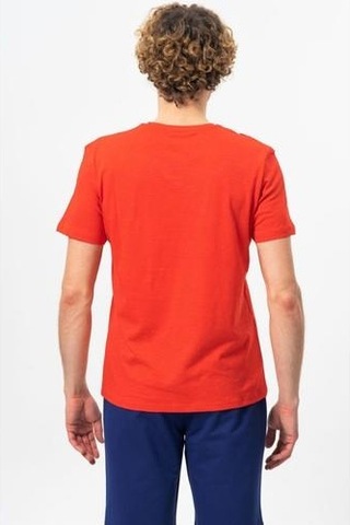 Benetton Bnt-m099-r-23y Erkek T-shirt Bnt-m099-r-r0766 Kırmızı