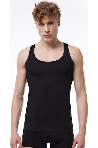 Malabadi Görünmez Atlet Erkek 3 Adet Siyah Beyaz Ten Rengi Ince Askılı Iz Yapmayan Modal Atlet 3m013 Siyah-beyaz-ten Rengi