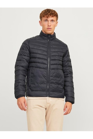 Jack & Jones Erkek Dik Yakalı Şişme Mont - 12258444 Siyah