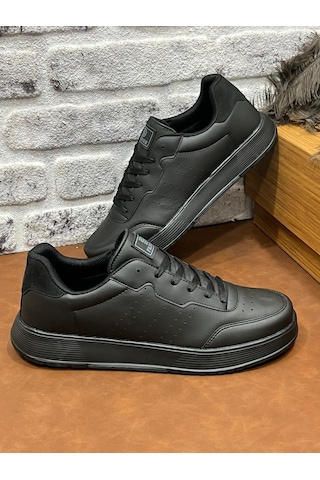 Ortopedik Büyük Numara Rahat Hafif Yumuşak Dark Step Erkek Spor Ayakkabı Siyah