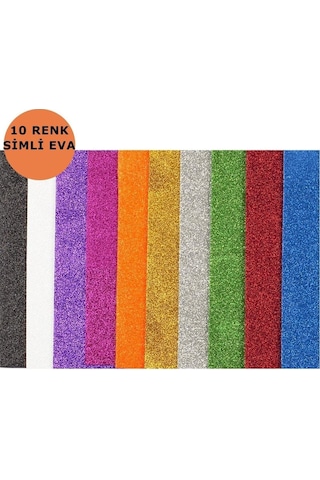 A4 Simli Eva 2 Mm 10 Renk Karışık