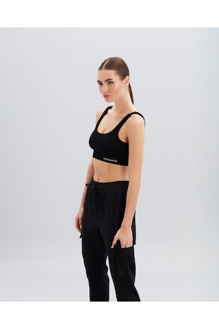 Skechers Micro Collection W Jogger Woven Pant Kadın Siyah Pantolon S222169-001 Siyah