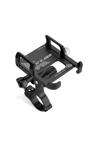 Gub Alüminyum Bisiklet Telefon Tutucu 360 Derece Dönen Siyah