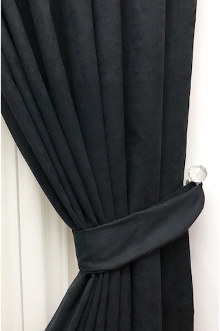 Evdepo Home Deniz Soft Pileli Fon Perde Siyah (486097157) Siyah
