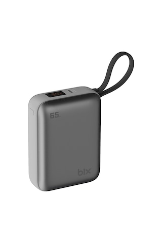 Bix Pb120 20000mah 65w Type-c Pd Kompakt Tasarımlı Dijital Göstergeli Powerbank Taşınabilir Hızlı Şarj Cihazı Gri