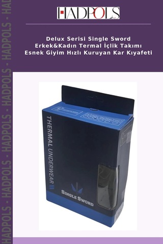 Hadpols Delux Serisi Single Sword Erkek&kadın Termal İçlik Takımı Esnek Giyim Hızlı Kuruyan Kar Kıyafeti Çok Renkli