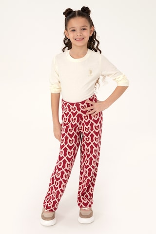 U.s. Polo Assn. Kız Çocuk Pantolon Triko 50316834-vr104 Koyu Frambuaz/dark Raspberry