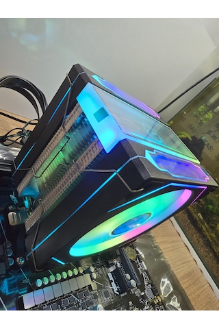 Game Tech Pro Hd 6.2 Freezer 6 Bakır Borulu Rainbow Cpu Soğutucu