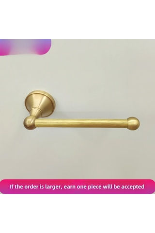 Yunboo Tam Bakır Antika Desenli Duvar Tipi Tuvalet Kağıdı Tutucu - Zirve Dayanıklılık Ve Kolay Kurulum İle Banyo Dekoru Diğer