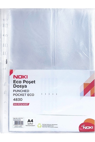 Noki Poşet Dosya Eco 500'lü Paket Noki Poşet Dosya Eco 500'lü Paket