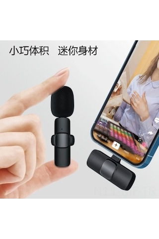 Didadodo Kablosuz 2'li Lavalier Mikrofon Seti - 2.4g Gürültü Azaltma, Type-c Bağlantı, Video Çekim & Canlı Yayın İçin - Küçük Boyutlu Mikrofonlar